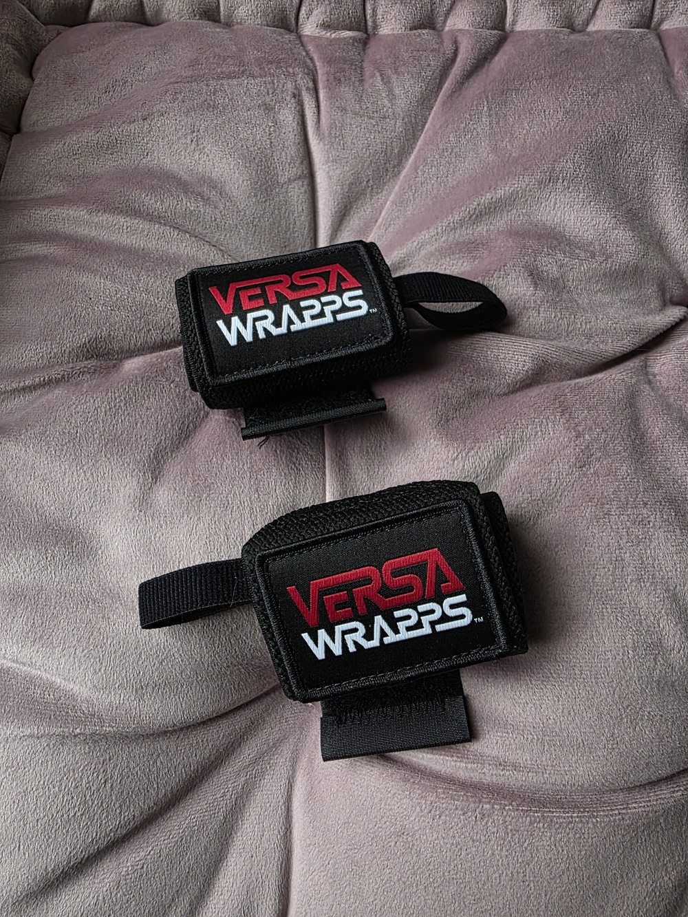 Versa Wraps Wrist Wraps - Black with Red/White Logo